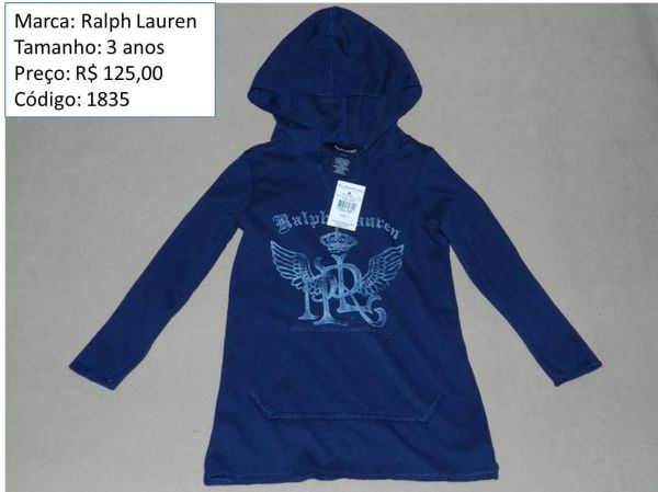 Ralph Lauren - blusa manga comprida - código 1835