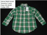 Ralph Lauren - camisa xadrez inverno - código 2003