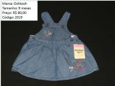 Oshkosh - vestido denim com flores - código 2019