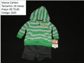 Carters - casaco listrado com short - código 2025