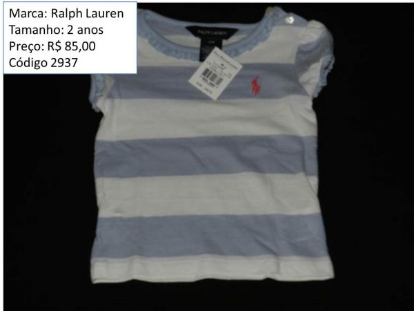Ralph Lauren - blusa de manga curta - código 2937